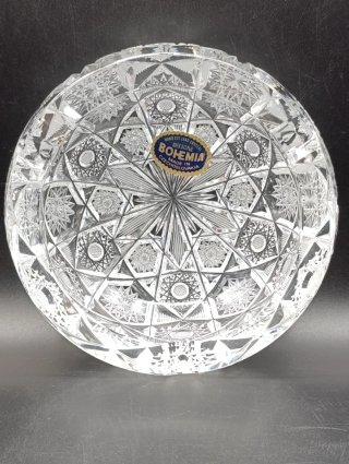 Cenicero cristal tallado Bohemia