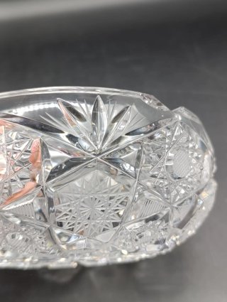 Cenicero cristal tallado Bohemia