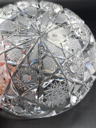 Cenicero cristal tallado Bohemia