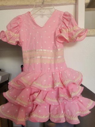 Traje flamenca niña aprox 2 años