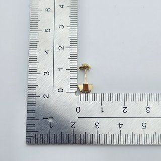 Pendientes de Oro 18K, Rosca, 0,83gr, 6,7mm