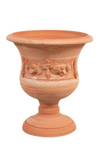 Vaso a coppa in terracotta 100% Made in Italy inte