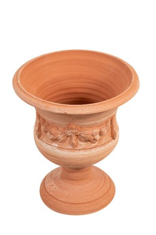 Vaso a coppa in terracotta 100% Made in Italy inte