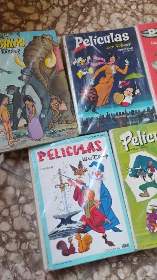 Colección 5 Libros Disney Películas Antiguos