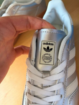 Adidas Gazelle Plata Goma
