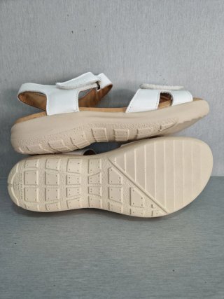 Sandalias Piel Blancas Talla 37-38 nuevas