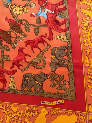 Pañuelo Seda Hermes Early America