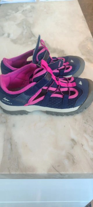 Sandalias trekking niña azul y rosa talla 33