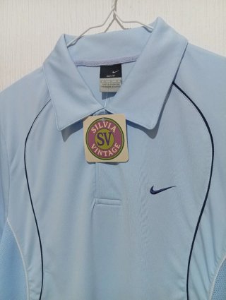 Polo deportivo vintage Nike Azul claro Talla M