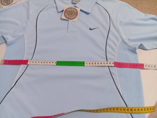 Polo deportivo vintage Nike Azul claro Talla M