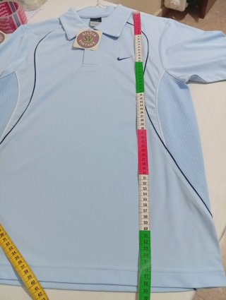 Polo deportivo vintage Nike Azul claro Talla M