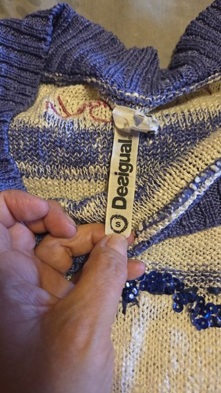 Jersey Desigual Corazón Ti Amo Lentejuelas