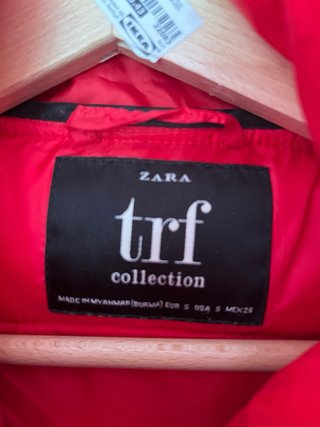 Plumífero Zara Rojo Mujer