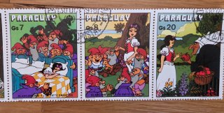 Tira Sellos Disney Paraguay Blancanieves