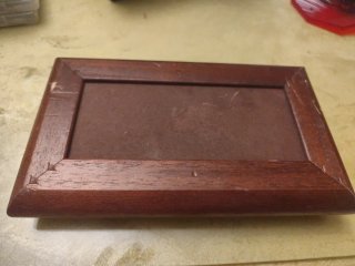 Caja de madera de turrón 1880