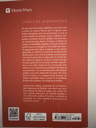 Libro Bodas de sangre
