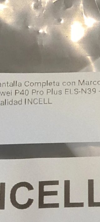 Pantalla Huawei P40 Pro Plus Negra INCELL