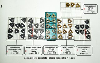 Lote insertos WNMG y WCMT Widia TaeguTec