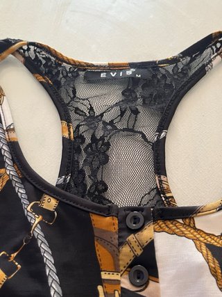 Top Tirantes Encaje Estampado Talla M