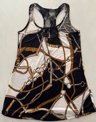 Top Tirantes Encaje Estampado Talla M
