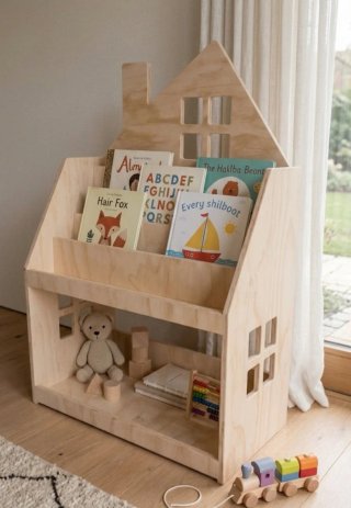 Estanteria montessori niños libreria de madera NEW