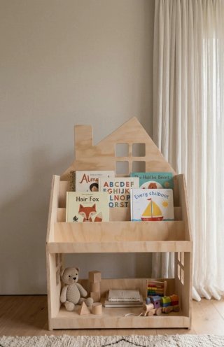 Estanteria montessori niños libreria de madera NEW