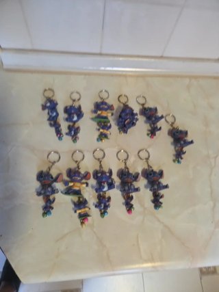 Lote 11 Llaveros Stitch vintage