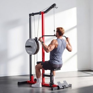 Lat Machine, vogatore 2 in 1 con cavo, cavo