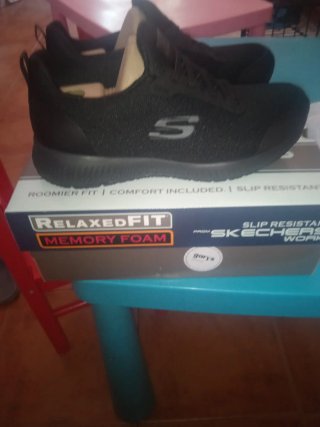 Zapatillas Skechers Talla 38 Mujer Negras