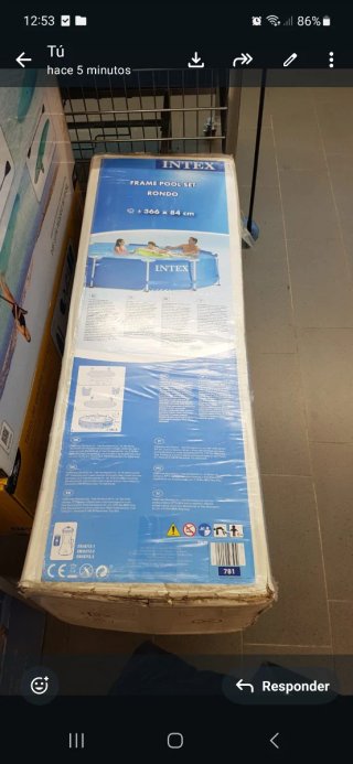 Piscina Intex Frame Pool Set Rondo 366x84cm