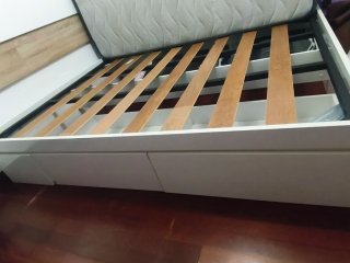 Cama Matrimonio con Somier, Colchón y cabecero
