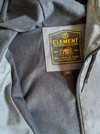 Chaqueta Element Hombre Gris con Capucha