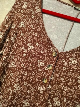 Vestido Pull&Bear estampado retro vintage oversize