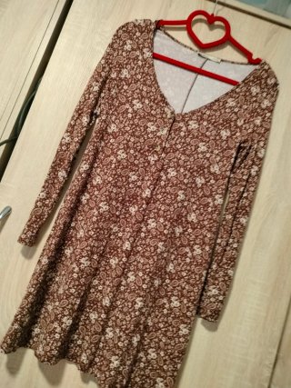 Vestido Pull&Bear estampado retro vintage oversize