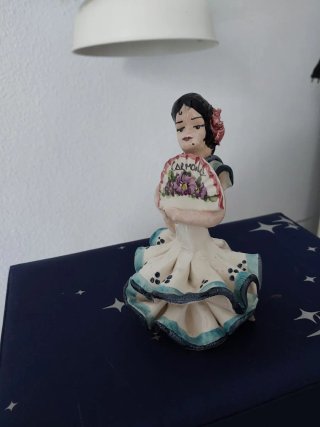 Figura de Bailaora Flamenco. Ceramica