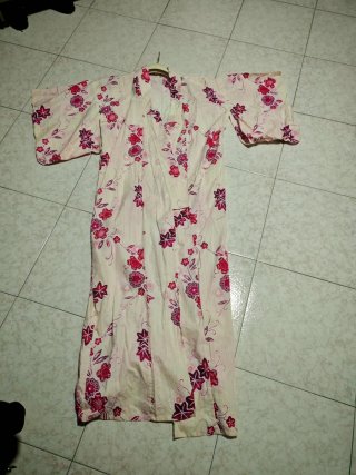 KIMONO  YUKATA ORIGINALE GIAPPONESE  COMPLETO DI F
