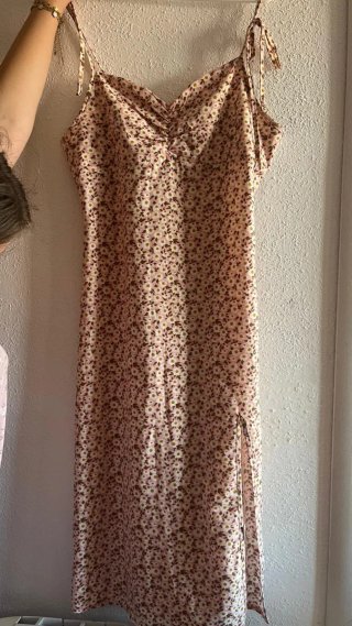 Vestido de verano floral rosa