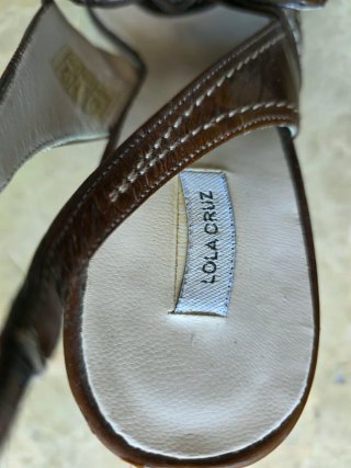 Sandalias Lola Cruz Marrón Talla 38