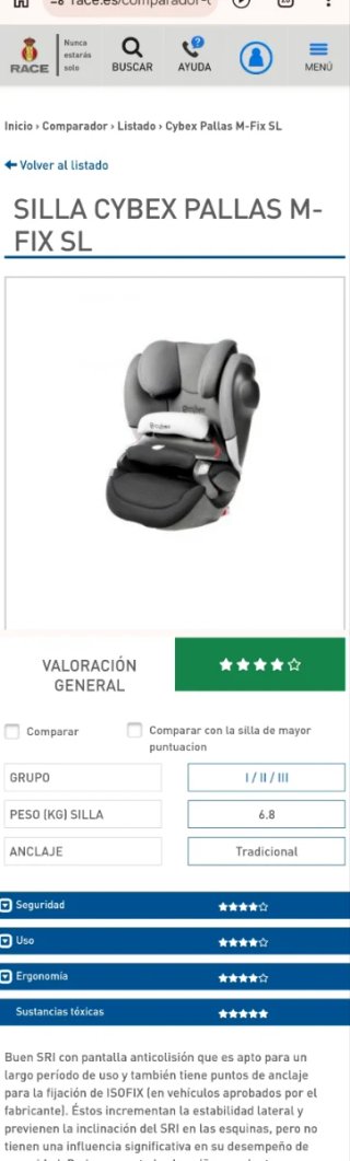 Silla de coche Cybex Pallas M-Fix