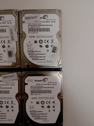 Lote 10 discos 2.5" Seagate 250 GB hdd