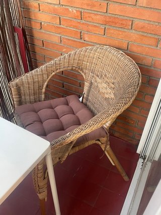 Silla exterior mimbre Ikea