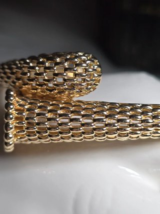 Bracciale placcato oro 18k con cristalli