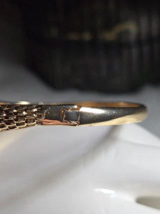 Bracciale placcato oro 18k con cristalli
