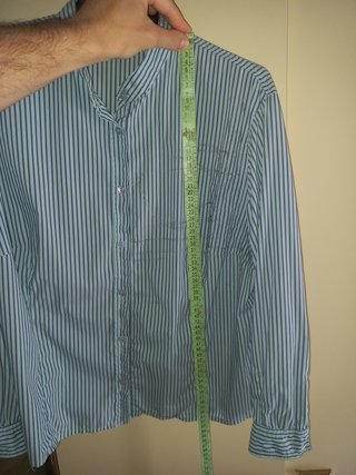 Camicia Elena Mirò righe blu e bianche