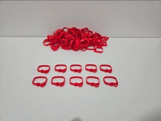 Lote cinturones Playmobil rojos.