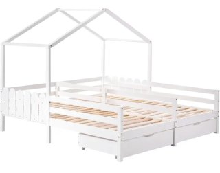 Cama casita doble infantil