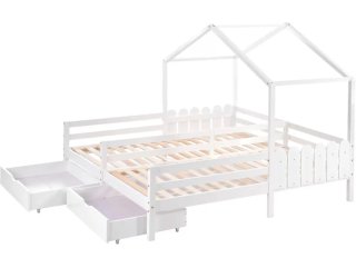 Cama casita doble infantil