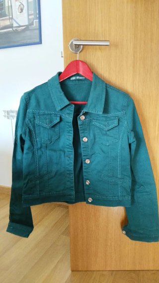 Chaqueta vaquera verde MISS Sporty mujer