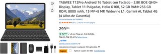 Tablet Android 16 2.8K QHD+ con Teclado PRECINTADA
