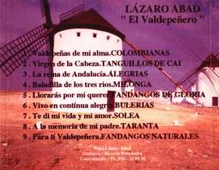 CD Flamenco Lázaro Abad El Valdepeñero